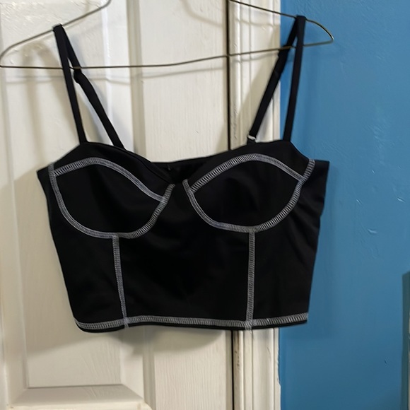 cross stitched crop - Picture 2 of 3